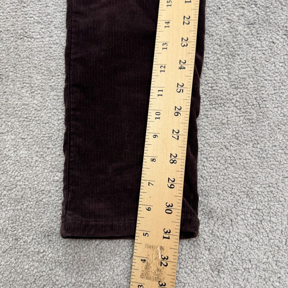 BlankNYC Mid Rise Slim Fit Corduroy Pants Womens 28 Dark Brown 5-Pocket Stretch - Picture 11 of 16